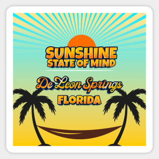 De Leon Springs Florida - Sunshine State of Mind Sticker